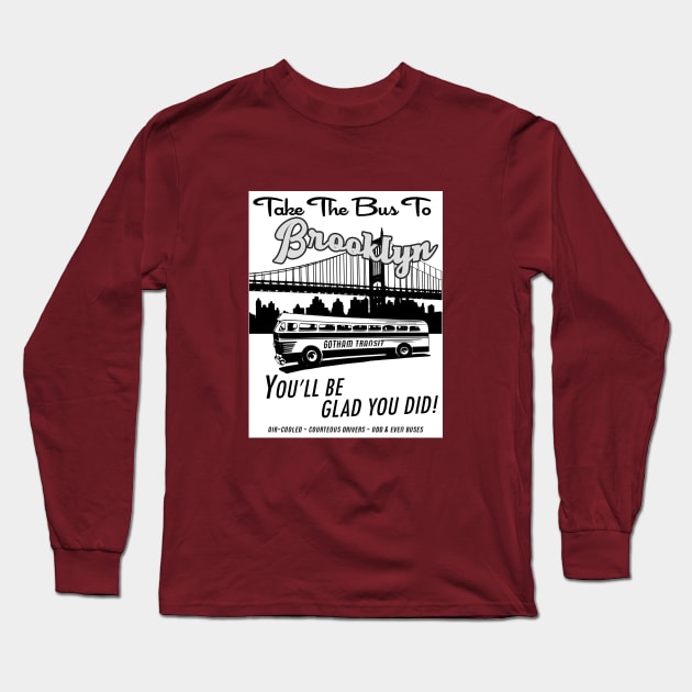 Brooklyn By Bus Long Sleeve T-Shirt by Vandalay Industries